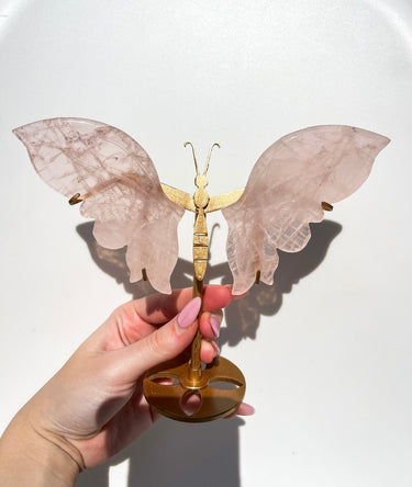 Rose Quartz Wings